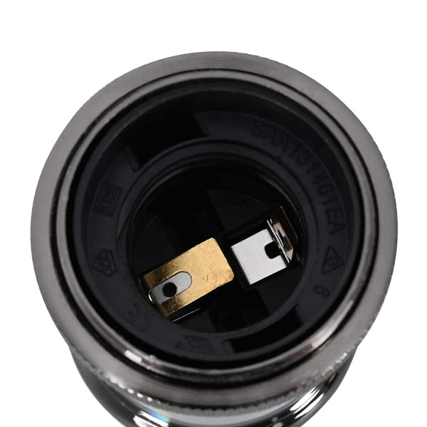 Lampenfassungen E27, Schwarz, 2er-Set