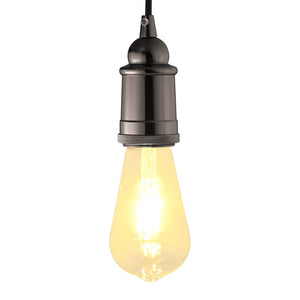 Lampenfassungen E27, Schwarz, 2er-Set