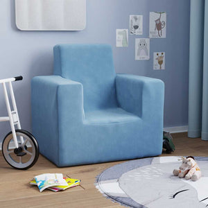 Blaues Kinder Sofa Plüsch