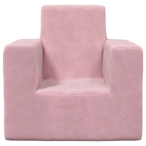 Rosa Plüsch Kindersofa
