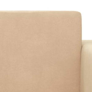 vidaXL Canapé-lit pour enfants crème, peluche douce