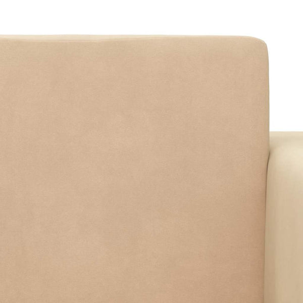 vidaXL Canapé-lit pour enfants crème, peluche douce