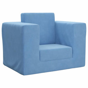 Blaues Kinderschlafsofa aus Plüsch