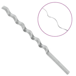 Pflanzenstütze Stahl Silber 50 Stk.