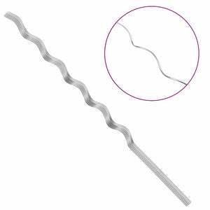 Pflanzenstütze Spiral Stahl Silber 150cm 20er Set