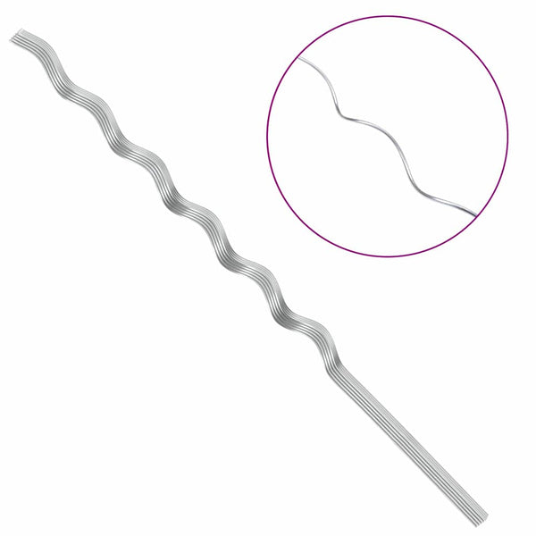 Pflanzenstütze Spiral Stahl Silber 150cm 20er Set