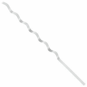Pflanzenstütze Spiral Stahl Silber 5er-Set