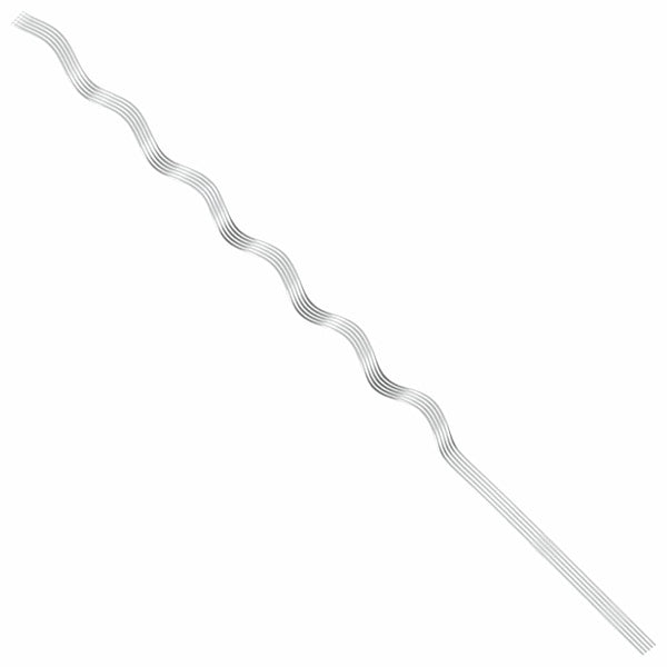 Pflanzenstütze Spiral Stahl Silber 5er-Set