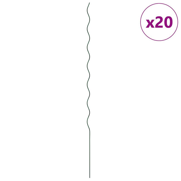 Pflanzenstütze Grün, 20 Stk, 170cm