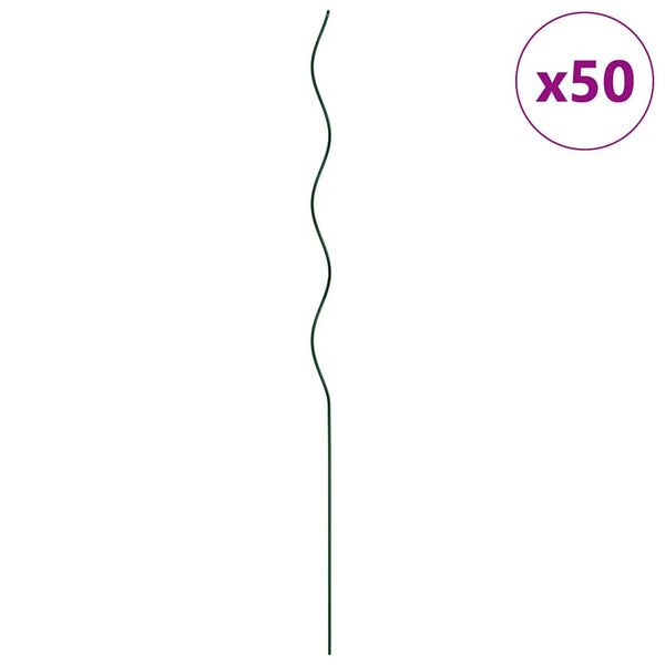 Pflanzenstütze Grün, 50 Stk., Stahl