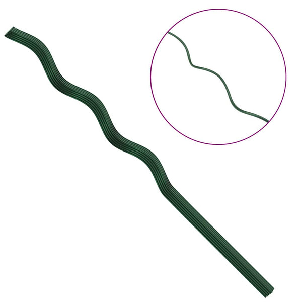 Pflanzenstütze Stahl Grün 110cm 20er-Set