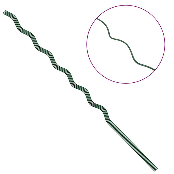 Pflanzenstütze Grün 5 Stk. Stahl 150cm