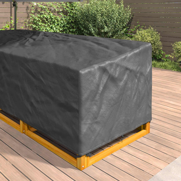 Schwarze Möbel Schutzhülle 255x255x80cm