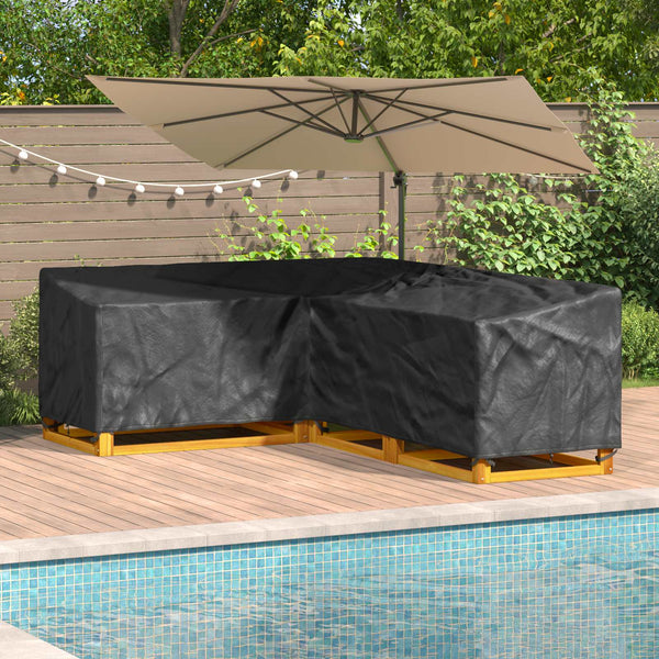 Schwarze Möbel Abdeckung 250x180x80 cm