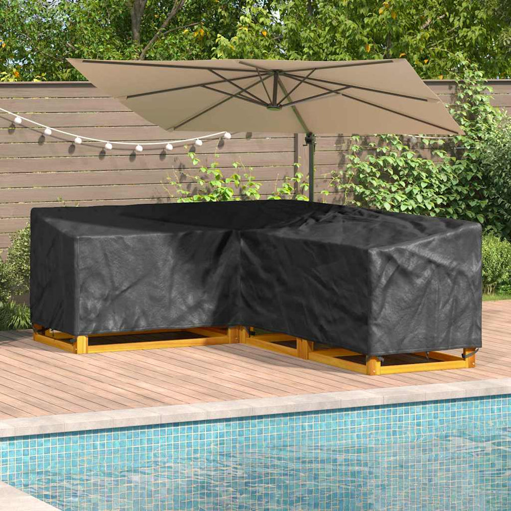 vidaXL Furniture Cover Black 260 x 210 x 80 cm 600D Oxford Fabric