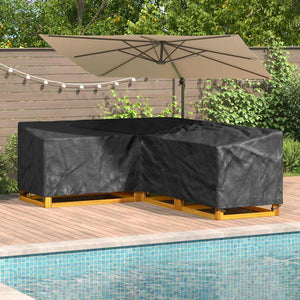 Möbelbezug Schwarz 260x210x80cm Oxford-Gewebe