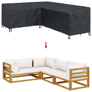 Möbelbezug Schwarz 260x210x80cm Oxford-Gewebe