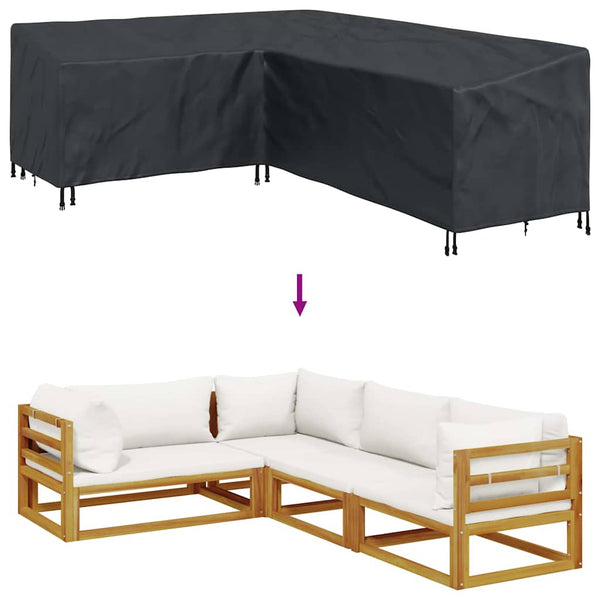 Möbelbezug Schwarz 260x210x80cm Oxford-Gewebe