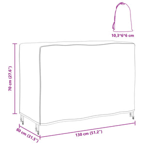 Möbelbezug Uni Schwarz 130x80x70 cm