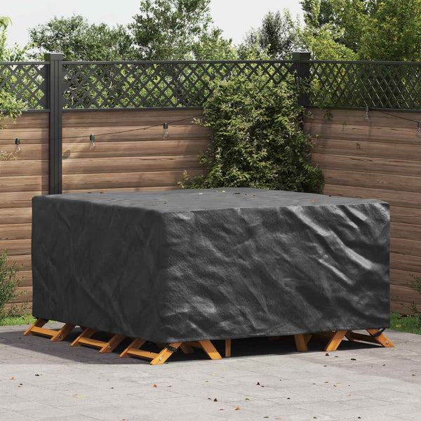 Schwarze Möbel Schutzhülle 180x190x85 cm