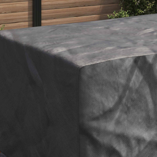 Schwarze Möbel Abdeckung 270x110x70 cm