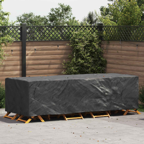 Schwarze Möbel Abdeckung 270x110x70 cm