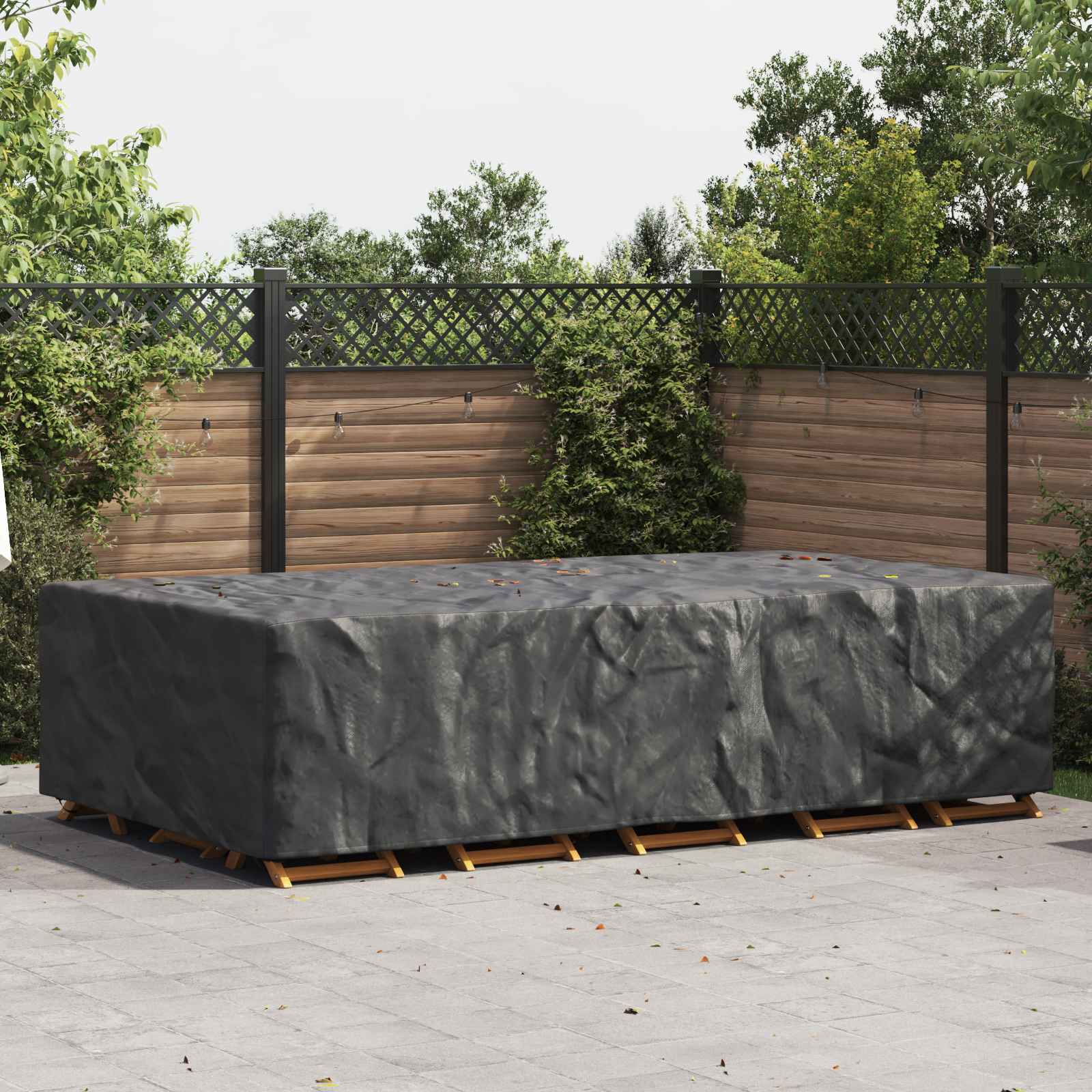 Möbel Abdeckung Schwarz 315x180x74 cm
