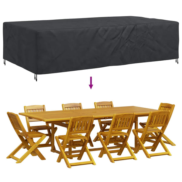 Möbel Abdeckung Schwarz 315x180x74 cm