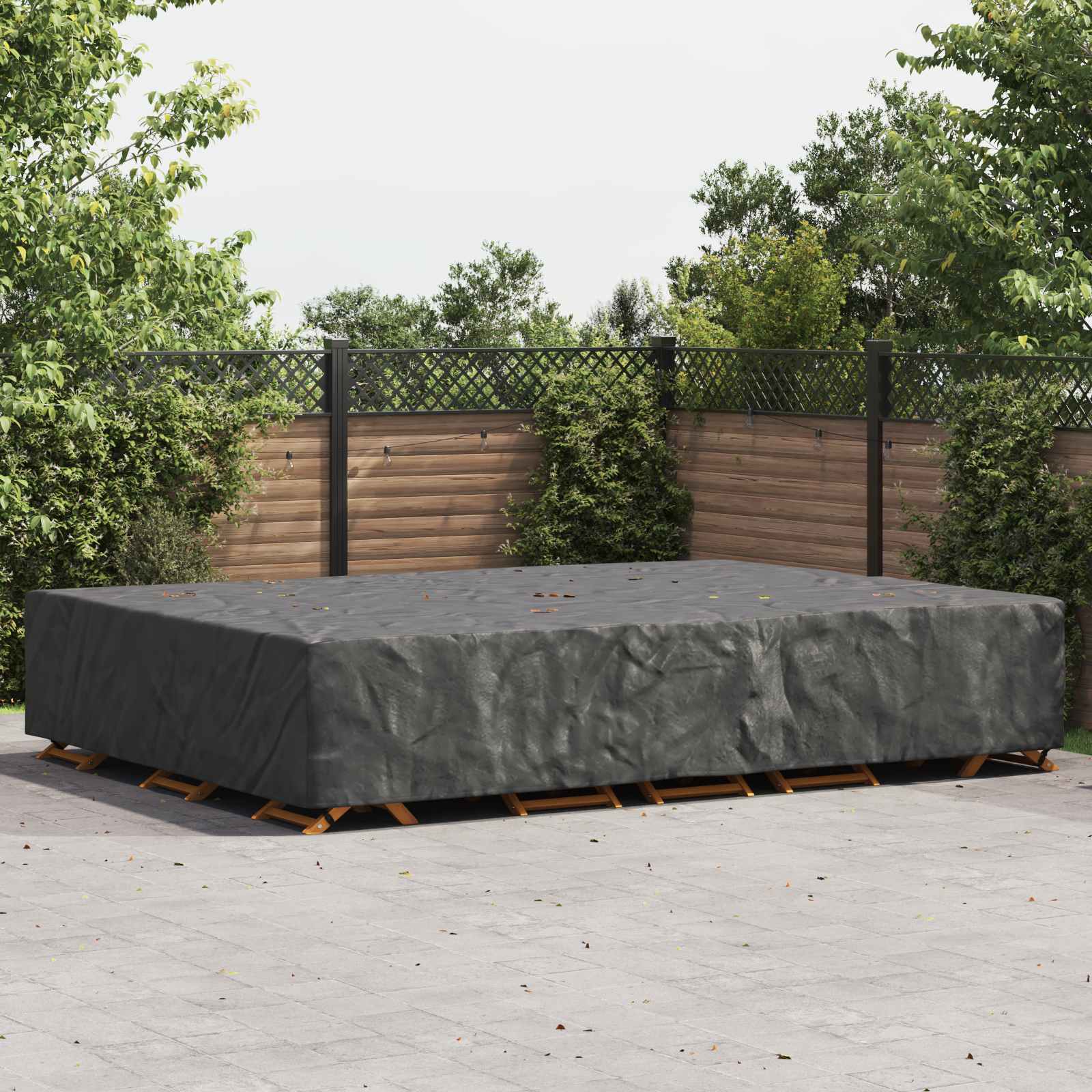 Schwarze Möbel Schutzhülle 350x260x90 cm
