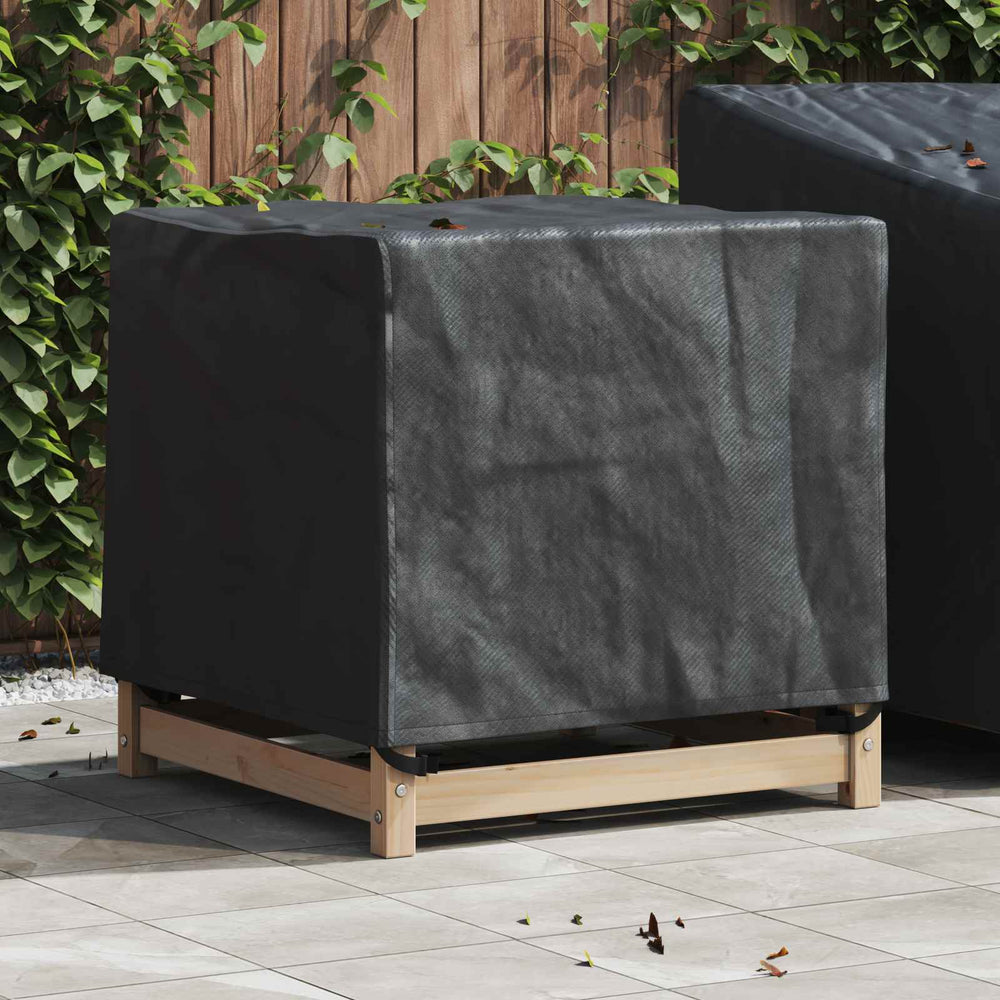 Möbelbezug Schwarz 64x64x65 cm Oxford-Gewebe