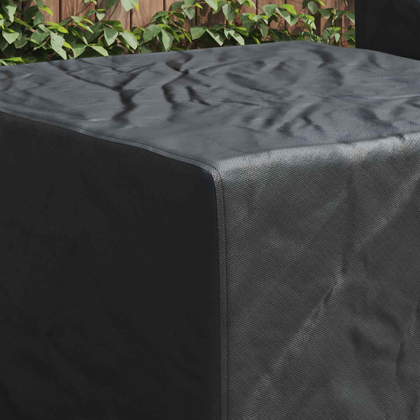 Schwarze Möbelabdeckung 99x99x60 cm aus Oxford-Gewebe