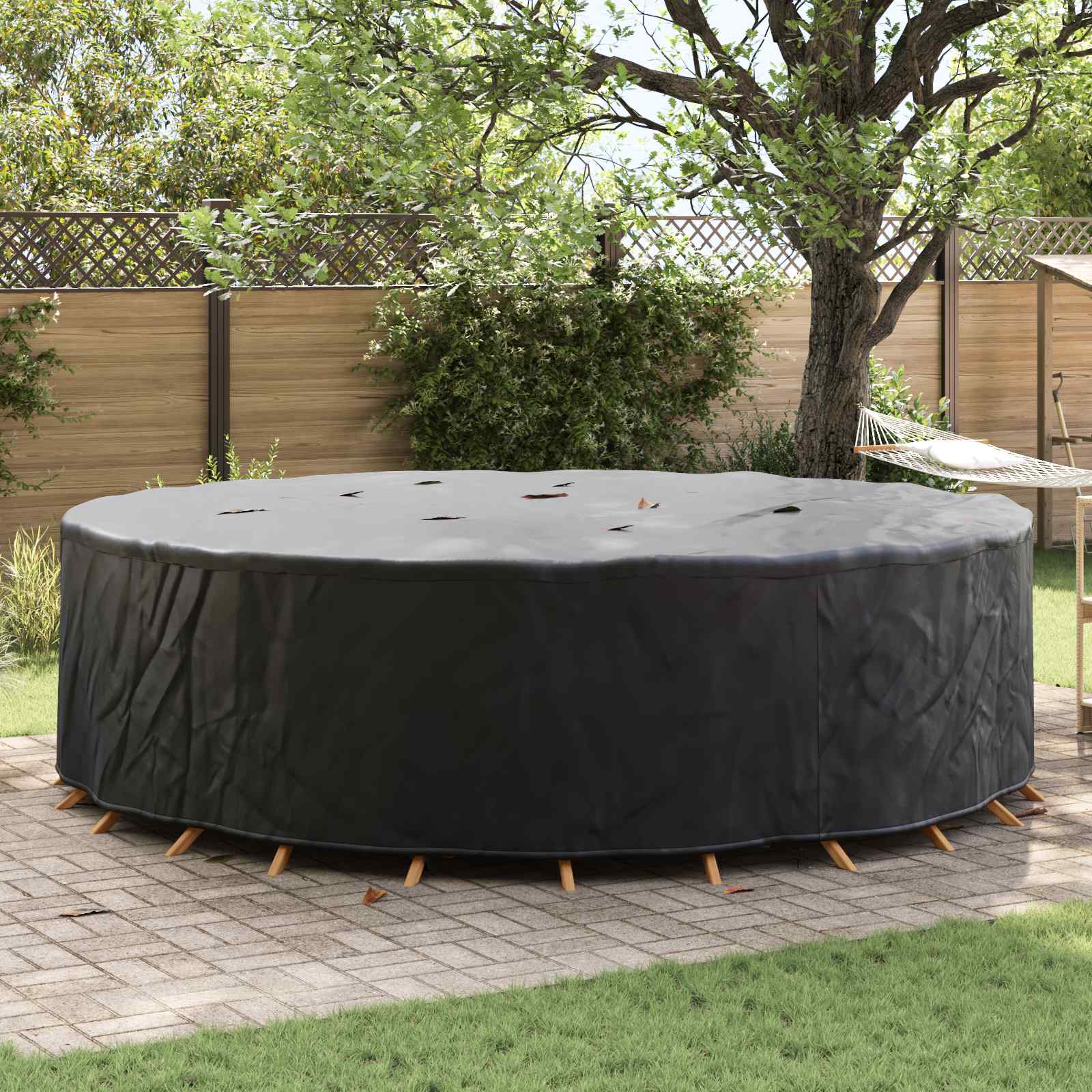 Möbelabdeckung Schwarz 320x320x105cm