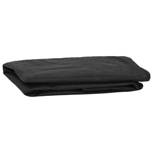 Schwarze Tischdecke 62x62 cm Oxford Stoff