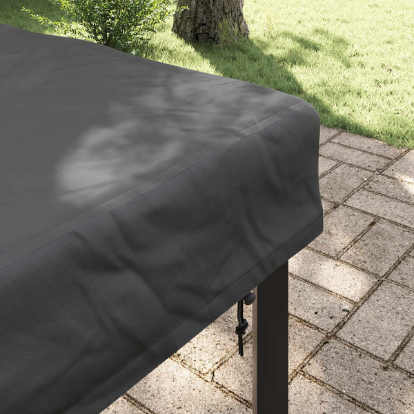 Schwarze Tischdecke 62x62 cm Oxford Stoff