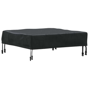 Schwarze Tischdecke 62x62 cm Oxford Stoff