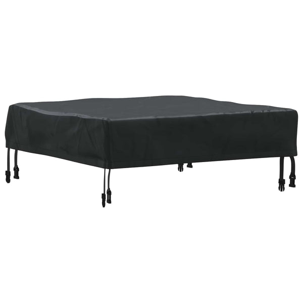Schwarze Tischdecke 62x62 cm Oxford Stoff