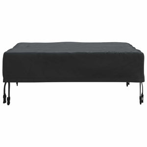 Schwarze Tischdecke 62x62 cm Oxford Stoff