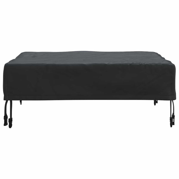 Schwarze Tischdecke 62x62 cm Oxford Stoff