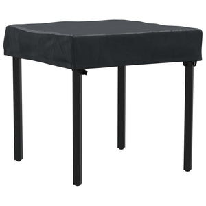 Schwarze Tischdecke 62x62 cm Oxford Stoff
