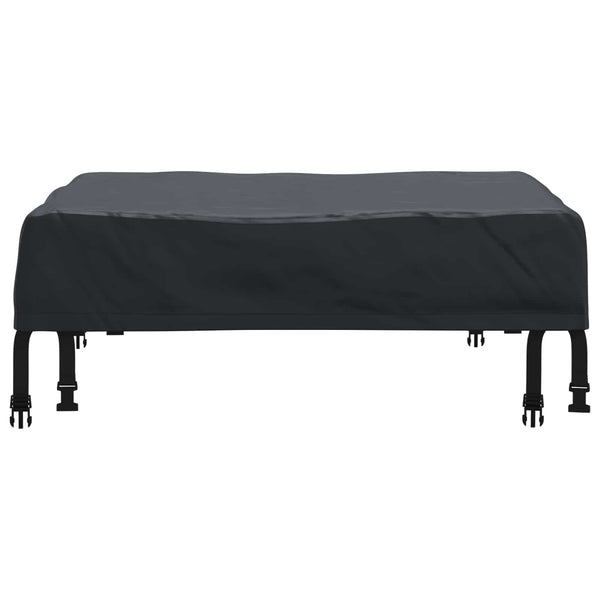 Schwarze Tischdecke 62x62 cm Oxford Stoff