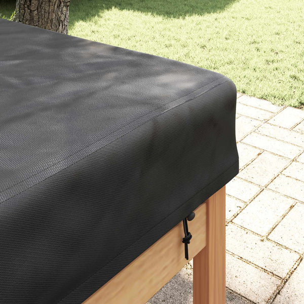 Schwarze Tischdecke 102x262 cm