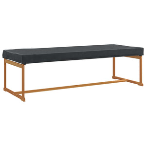 Schwarze Tischdecke 102x262 cm
