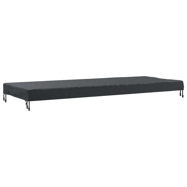 Schwarze Tischdecke 262x102x15cm