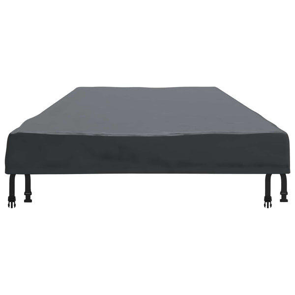 Schwarze Tischdecke 262x102x15cm