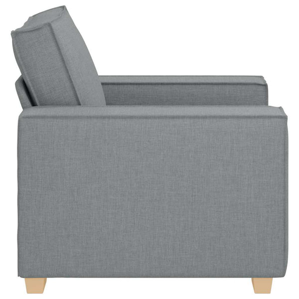 Sofa Sessel Hellgrau Stoff 100 cm