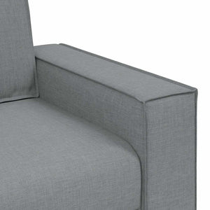 Sofa Sessel Hellgrau Stoff 100 cm