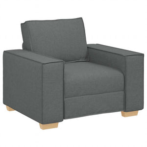 Dunkelgrauer Sofa Sessel Stoff 100 cm