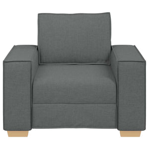 Dunkelgrauer Sofa Sessel Stoff 100 cm