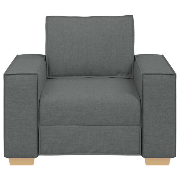 Dunkelgrauer Sofa Sessel Stoff 100 cm
