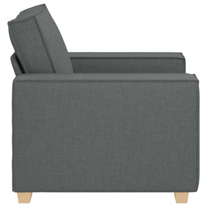 Dunkelgrauer Sofa Sessel Stoff 100 cm